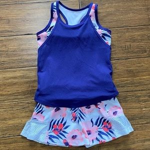 Girls Size XS 4-5 AVIA 2 Piece Tennis Style Outfit